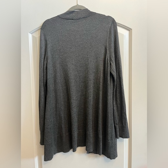 White House Black Market Gray Cardigan Sweater - Picture 2 of 2
